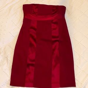 Express Silk Strapless Cocktail Dress Size 12